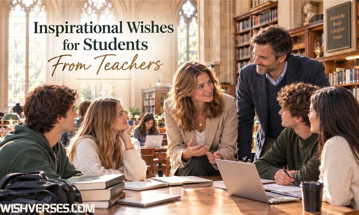 Inspirational Wishes for Students From Teachers