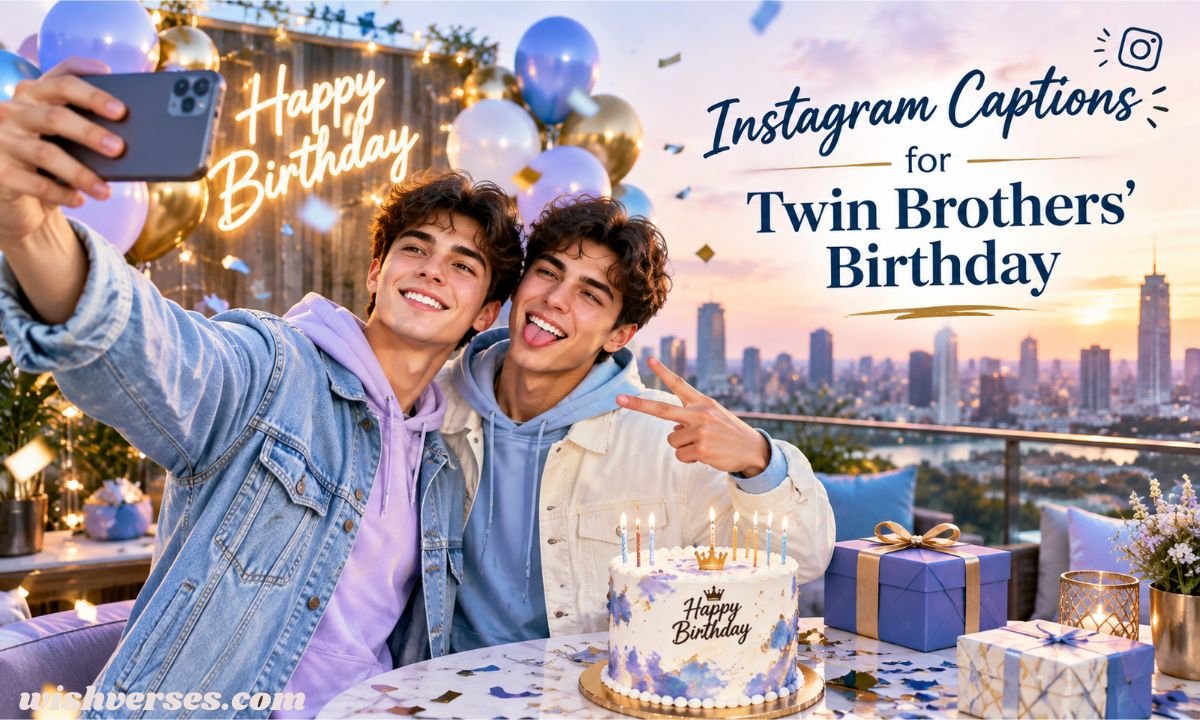 Instagram Captions for Twin Brothers Birthday