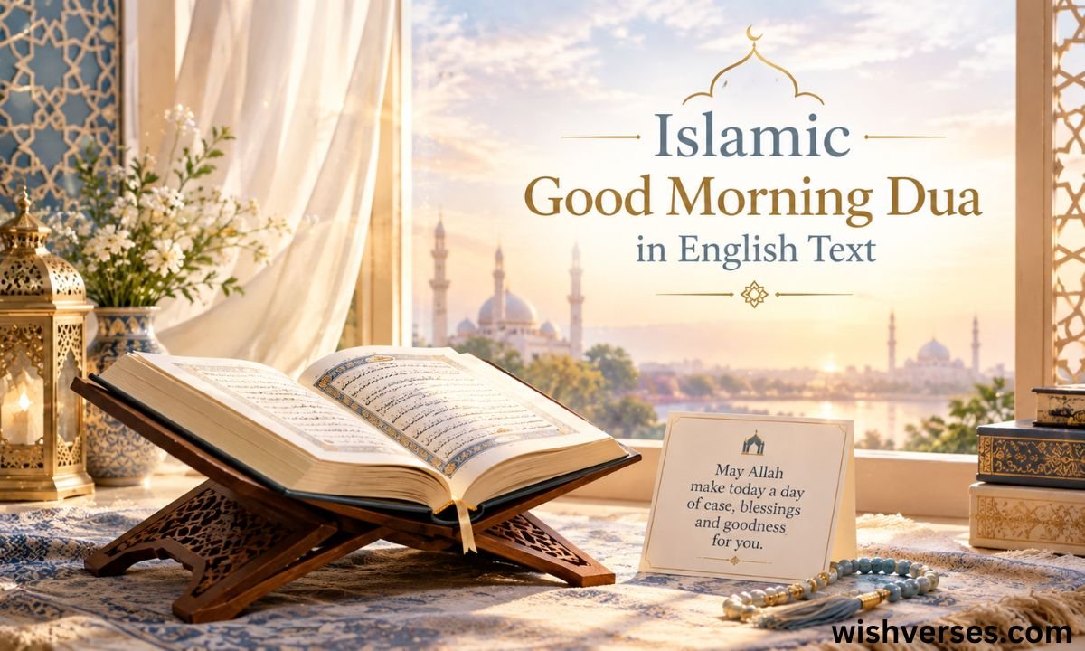 Islamic Good Morning Dua in English Text