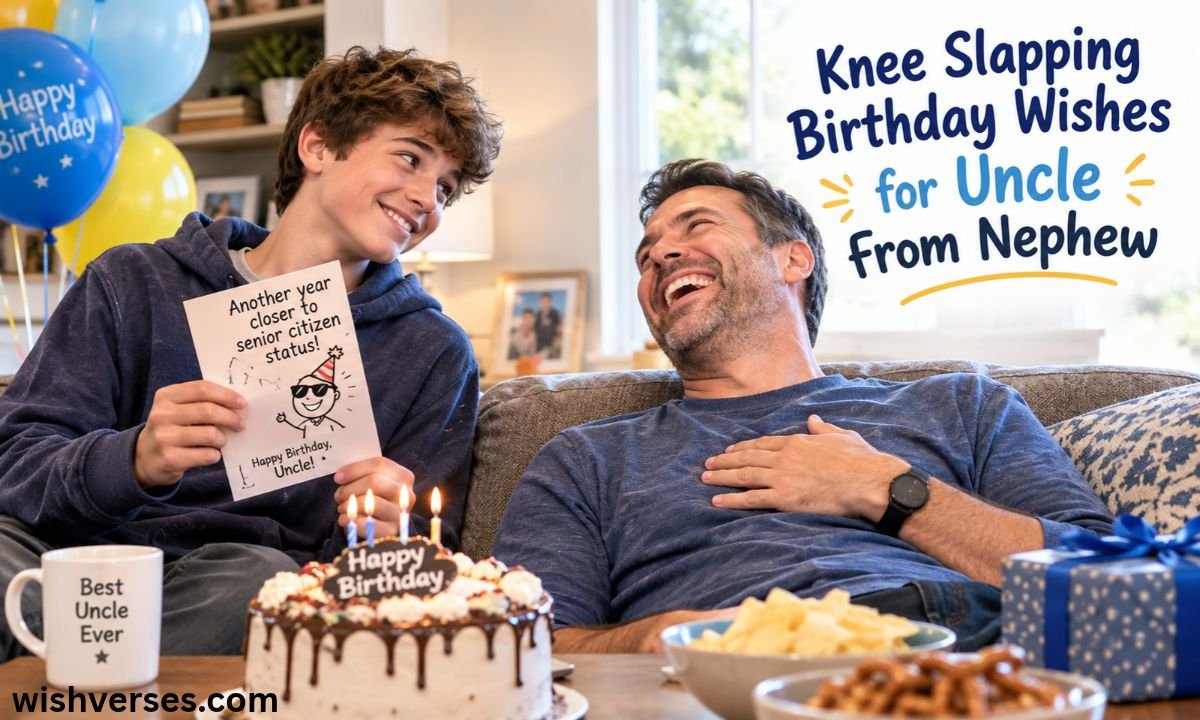 Knee Slapping Birthday Wishes for Uncle From Nephew