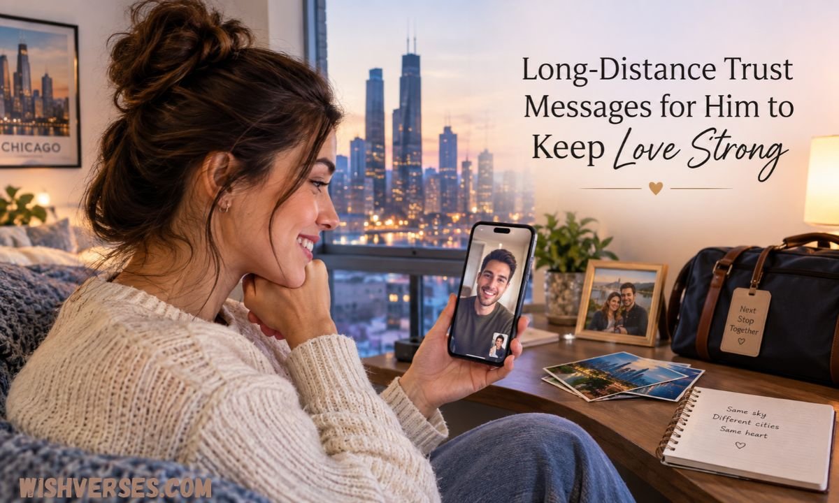 Long-Distance Trust Messages for Him to Keep Love Strong