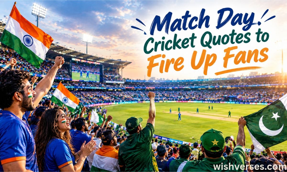Match Day Cricket Quotes to Fire Up Fans