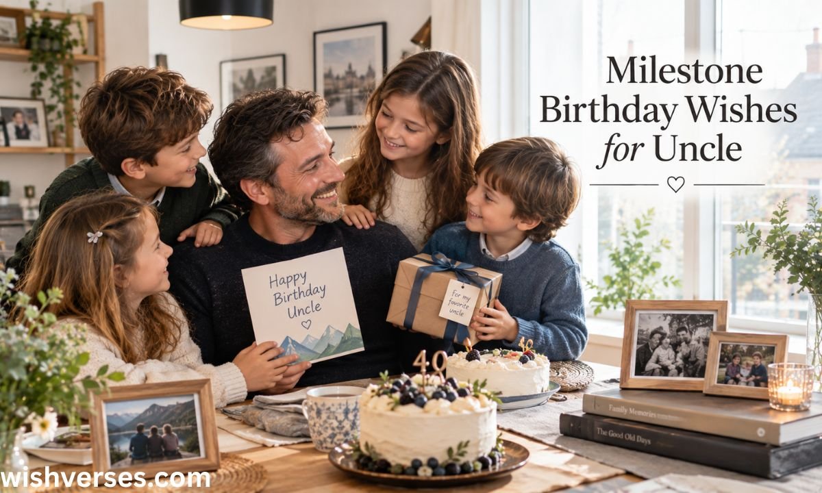 Milestone Birthday Wishes for Uncle
