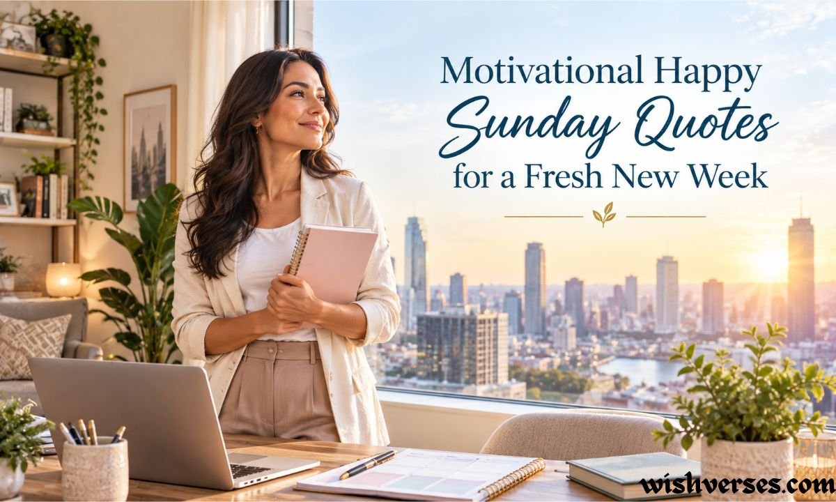 Motivational Happy Sunday Quotes for a Fresh New Week