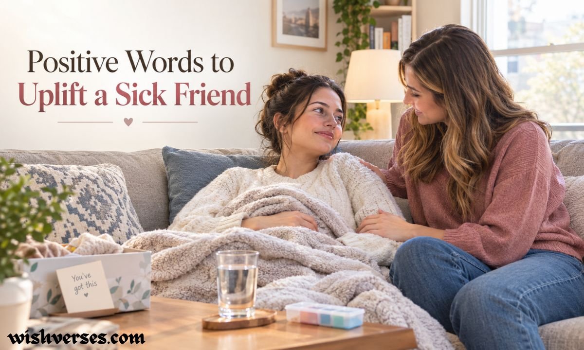 Positive Words to Uplift a Sick Friend