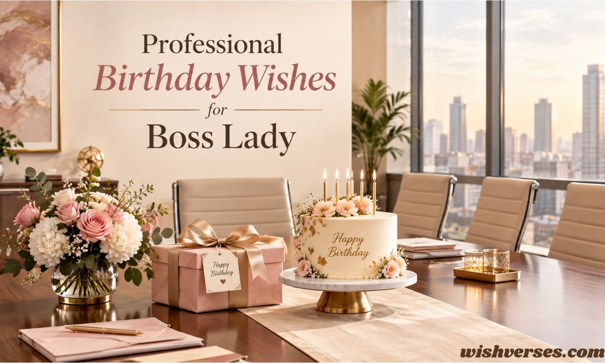 Professional Birthday Wishes for Boss Lady