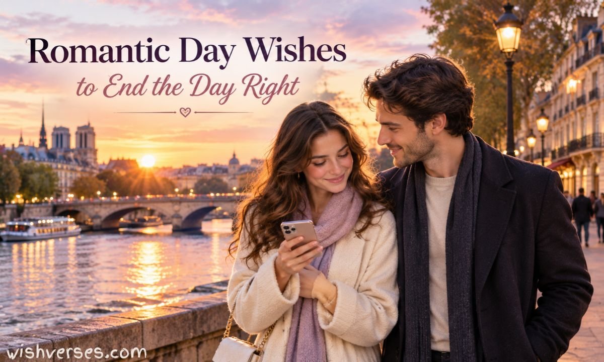 Romantic Day Wishes to End the Day Right