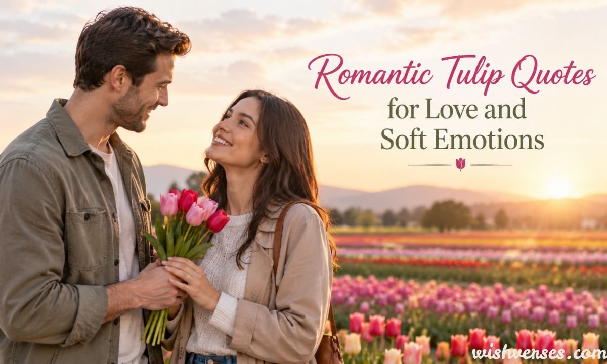 Romantic Tulip Quotes for Love and Soft Emotions