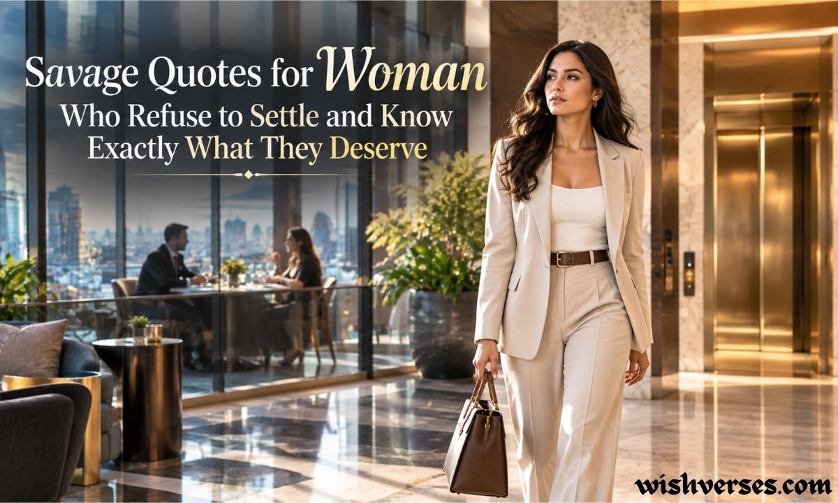 Savage Quotes for Woman Who Refuse to Settle and Know Exactly What They Deserve
