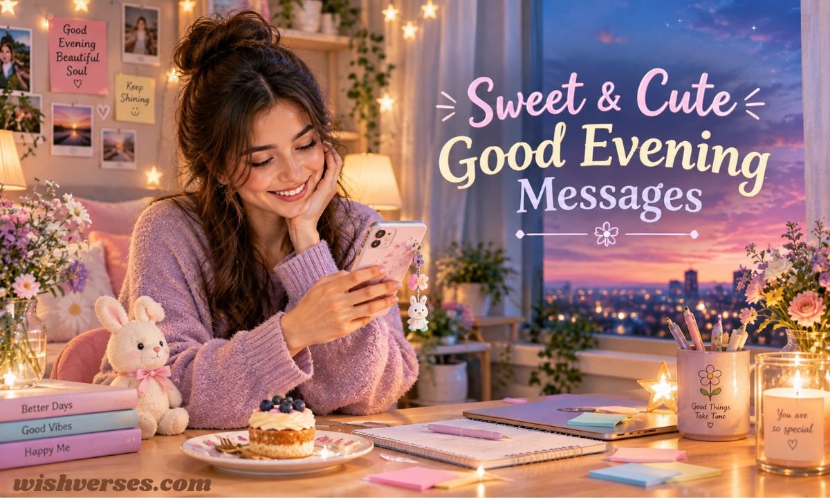 Sweet & Cute Good Evening Messages