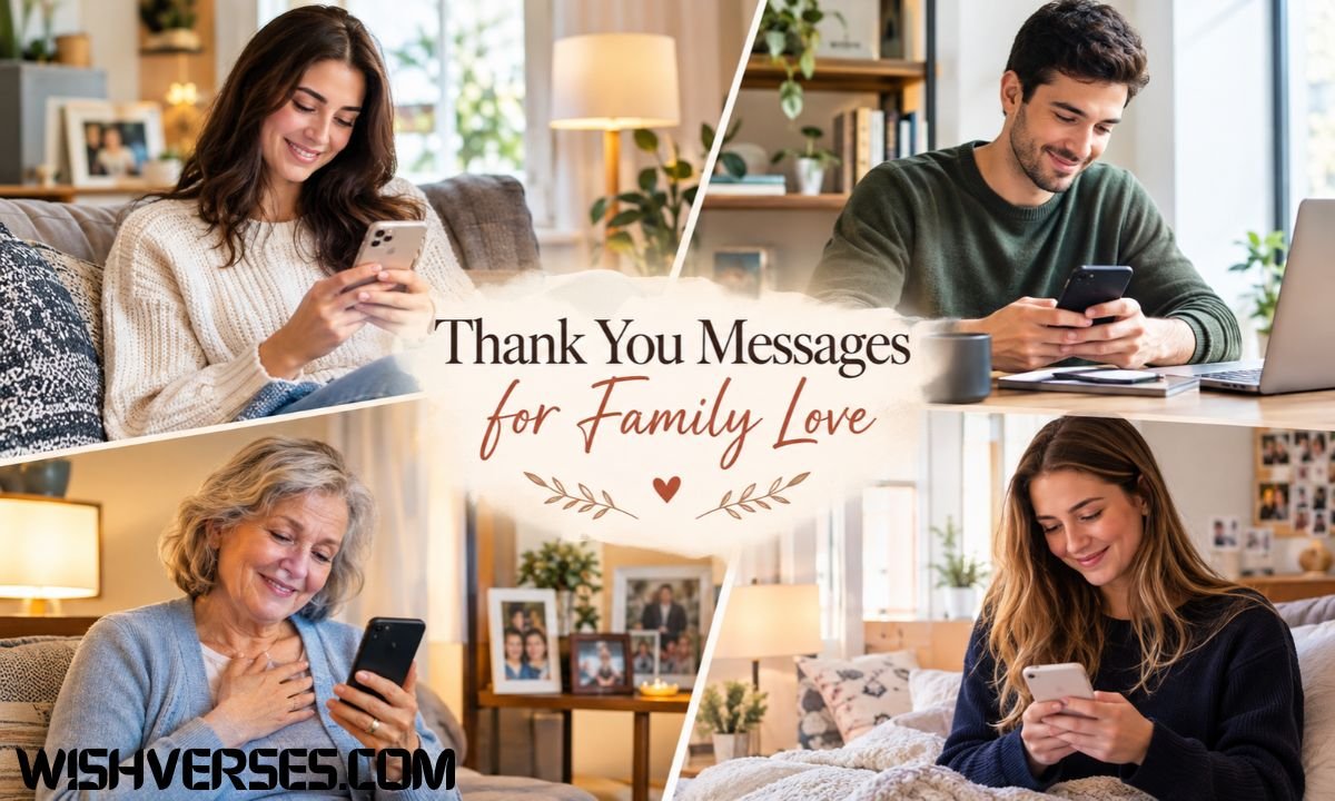 Thank You Messages for Family Love