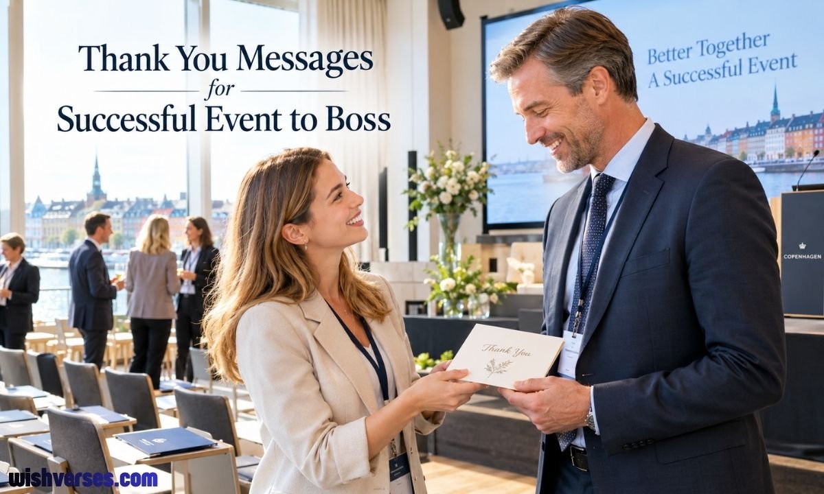 Thank You Messages for Successful Event to Boss