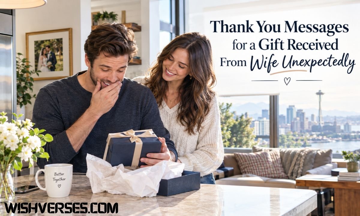 Thank You Messages for a Gift Received From Wife Unexpectedly