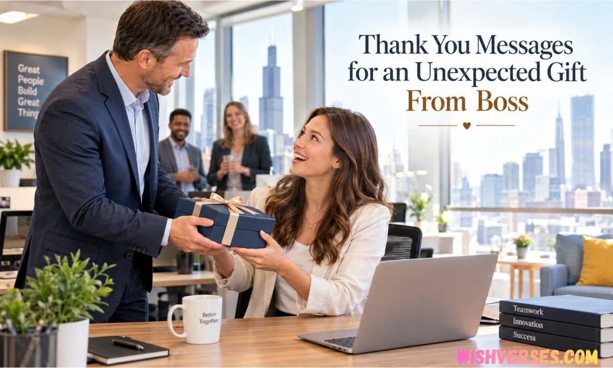Thank You Messages for an Unexpected Gift From Boss