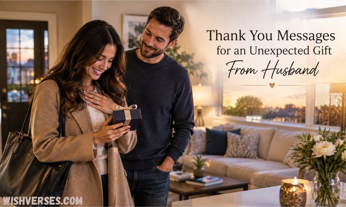 Thank You Messages for an Unexpected Gift From Husband