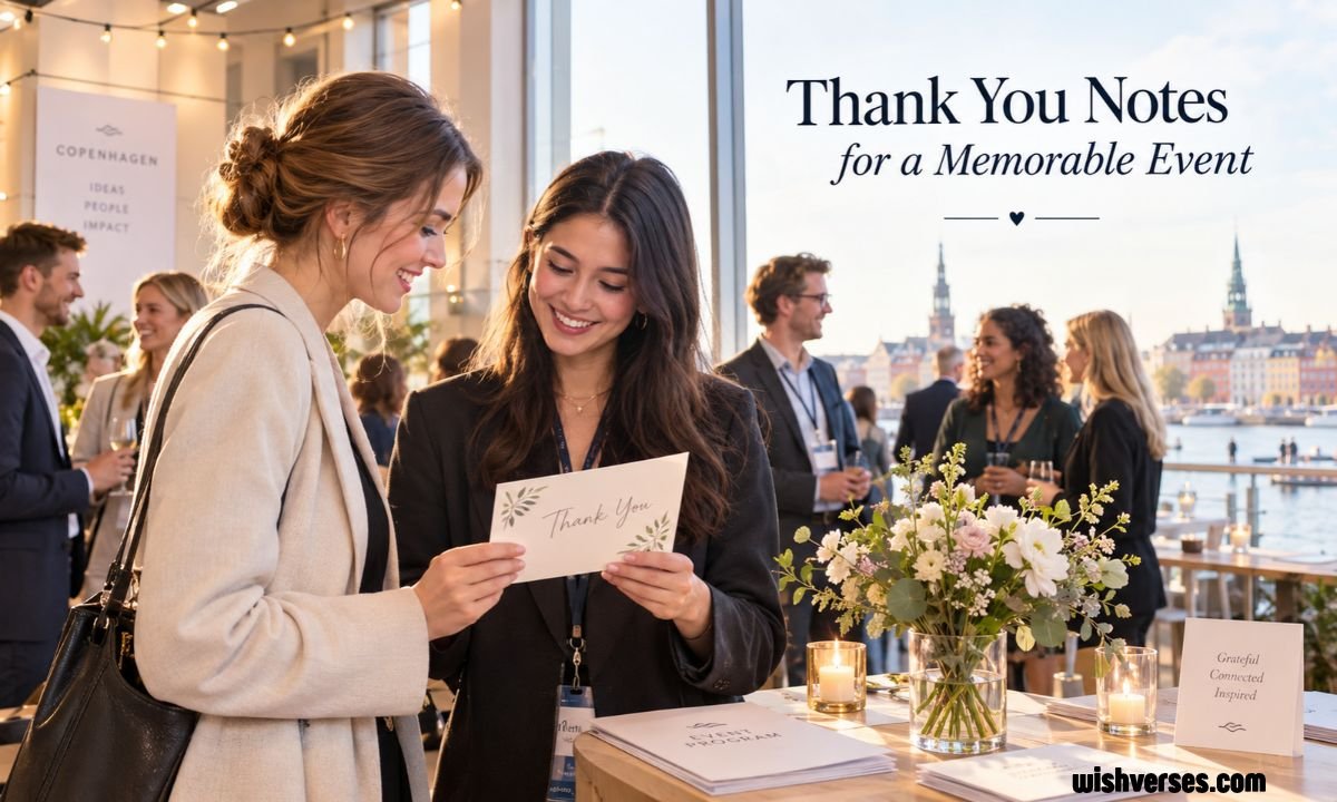 Thank You Notes for a Memorable Event