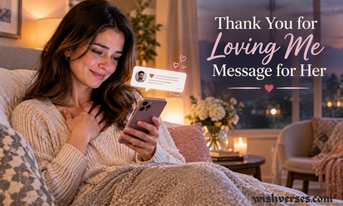 Thank You for Loving Me Message for Her