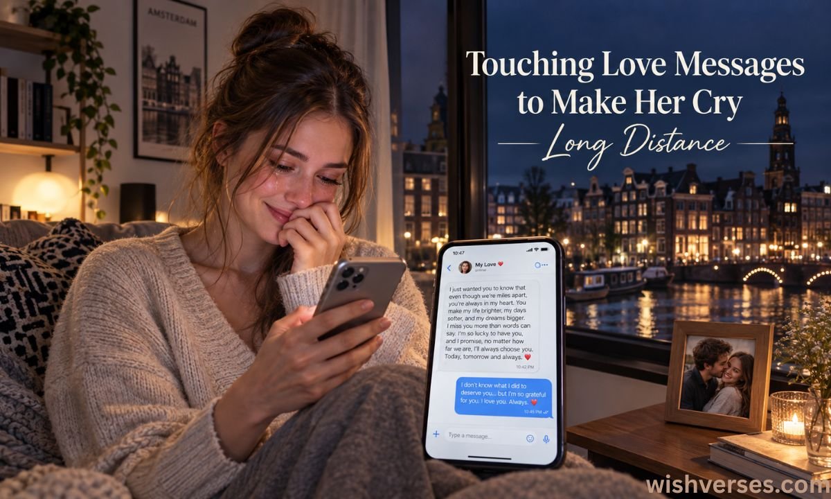 Touching Love Messages to Make Her Cry Long Distance