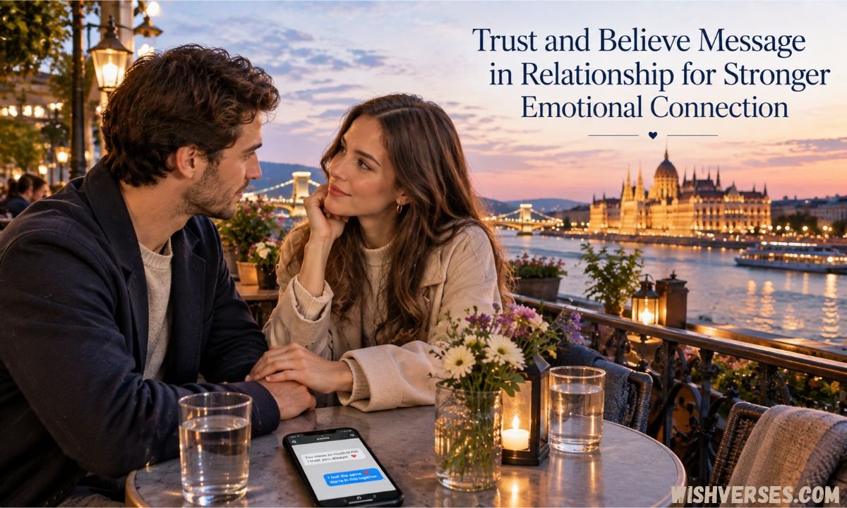 Trust and Believe Message in Relationship for Stronger Emotional Connection