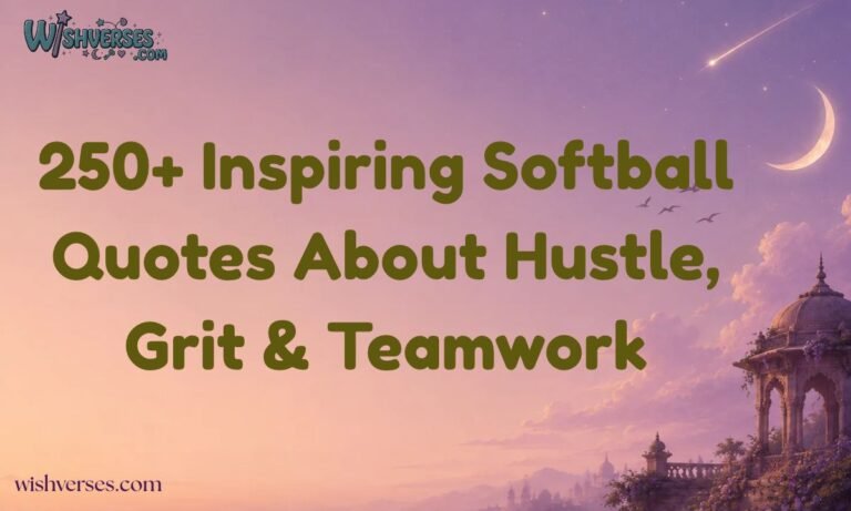 250+ Inspiring Softball Quotes About Hustle, Grit & Teamwork
