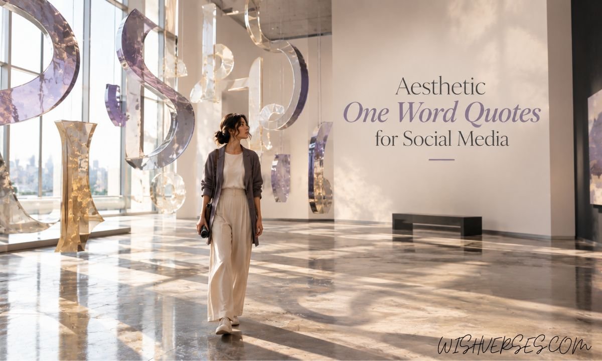 Aesthetic One Word Quotes for Social Media