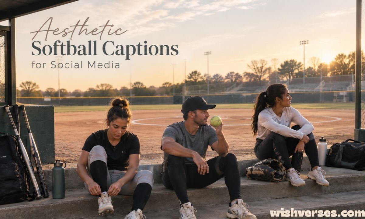 Aesthetic Softball Captions for Social Media