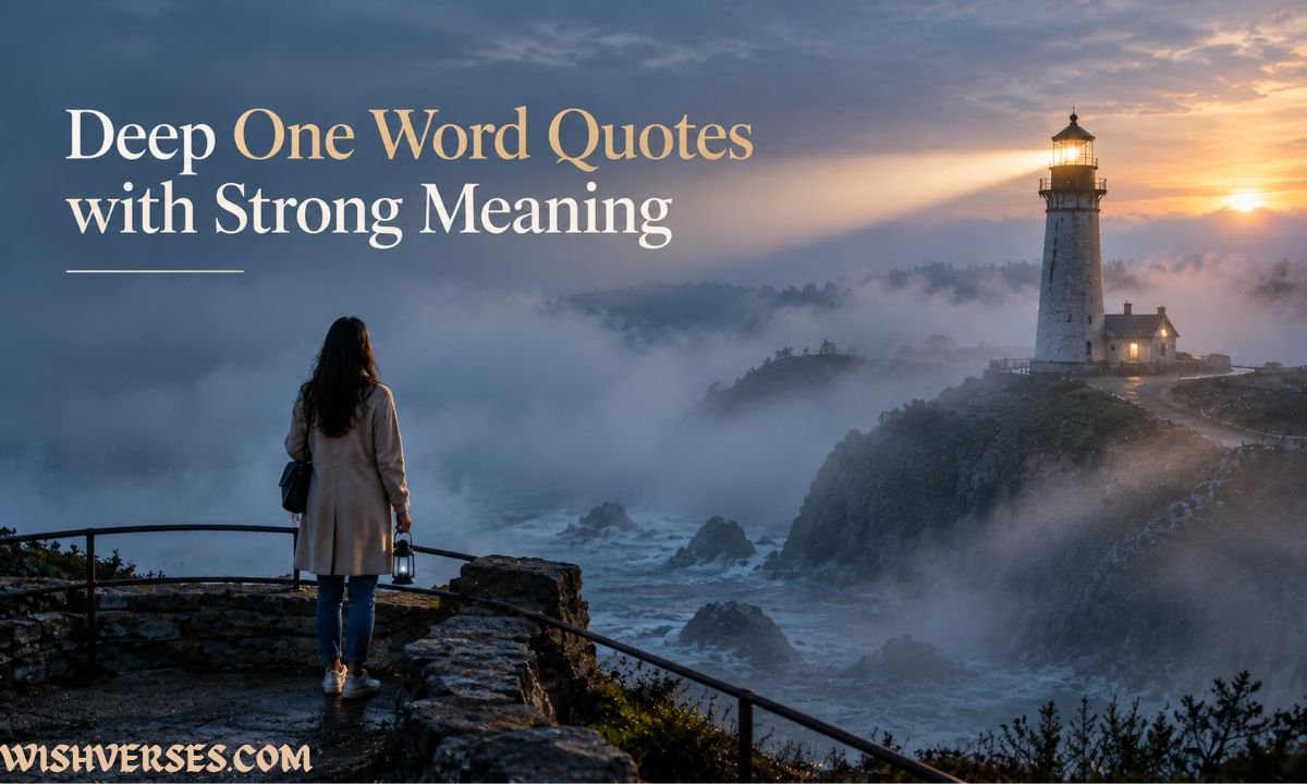 Deep One Word Quotes with Strong Meaning
