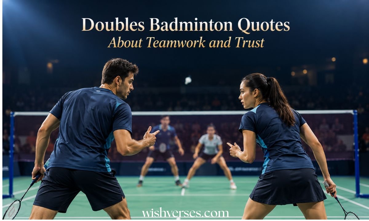 Doubles Badminton Quotes About Teamwork and Trust