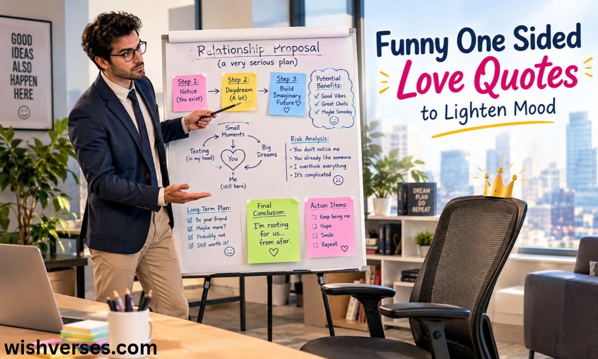 Funny One Sided Love Quotes to Lighten Mood