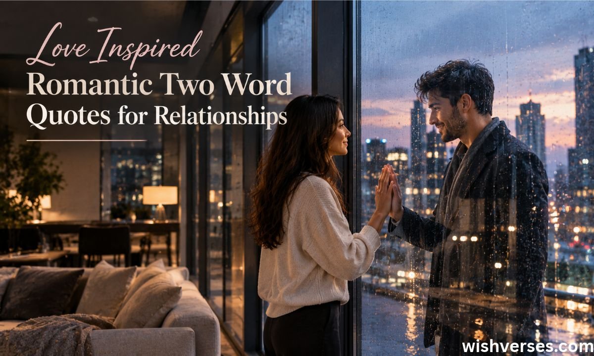 Love Inspired Romantic Two Word Quotes for Relationships
