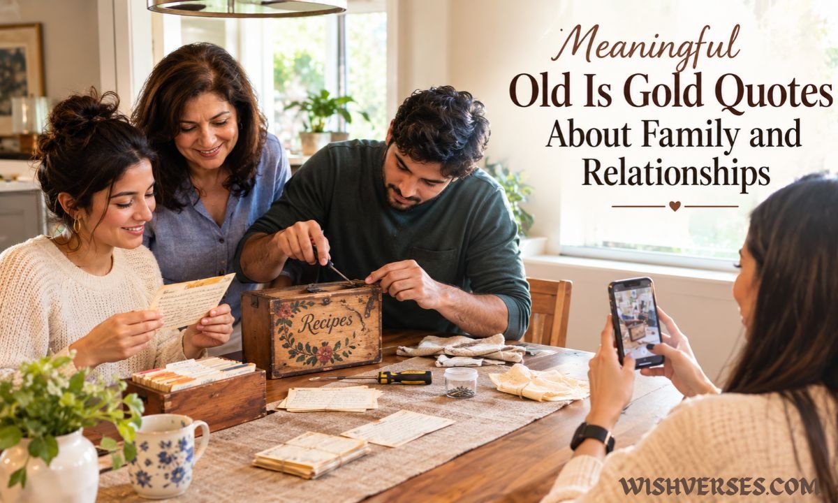 Meaningful Old Is Gold Quotes About Family and Relationships