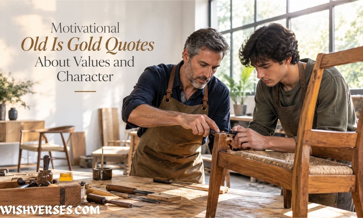 Motivational Old Is Gold Quotes About Values and Character