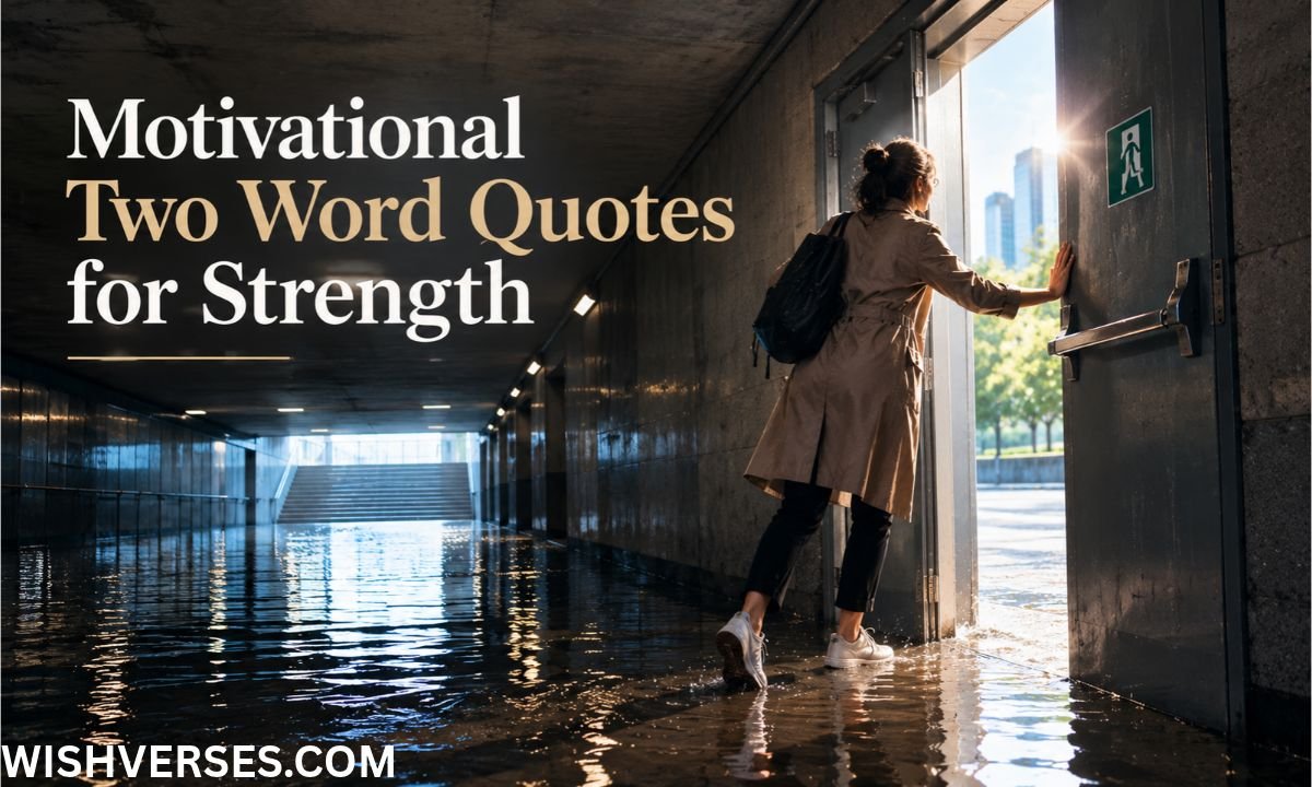Motivational Two Word Quotes for Strength