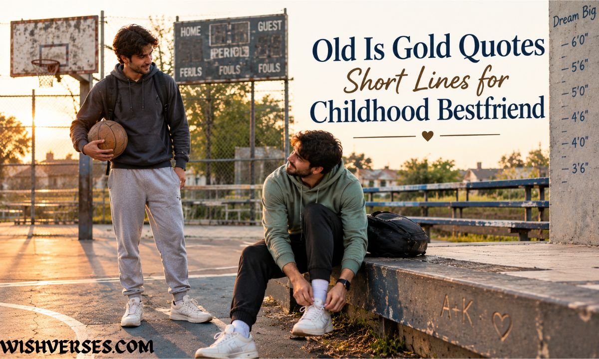 Old Is Gold Quotes Short Lines for Childhood Bestfriend