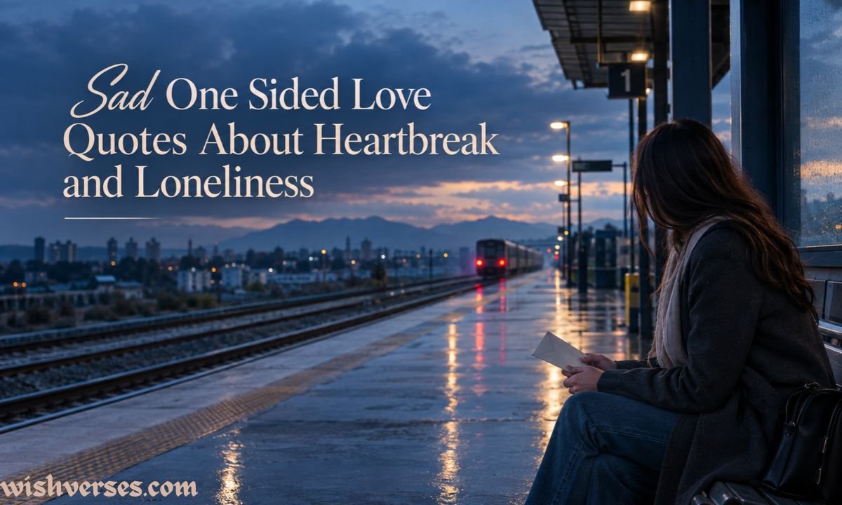 Sad One Sided Love Quotes About Heartbreak and Loneliness