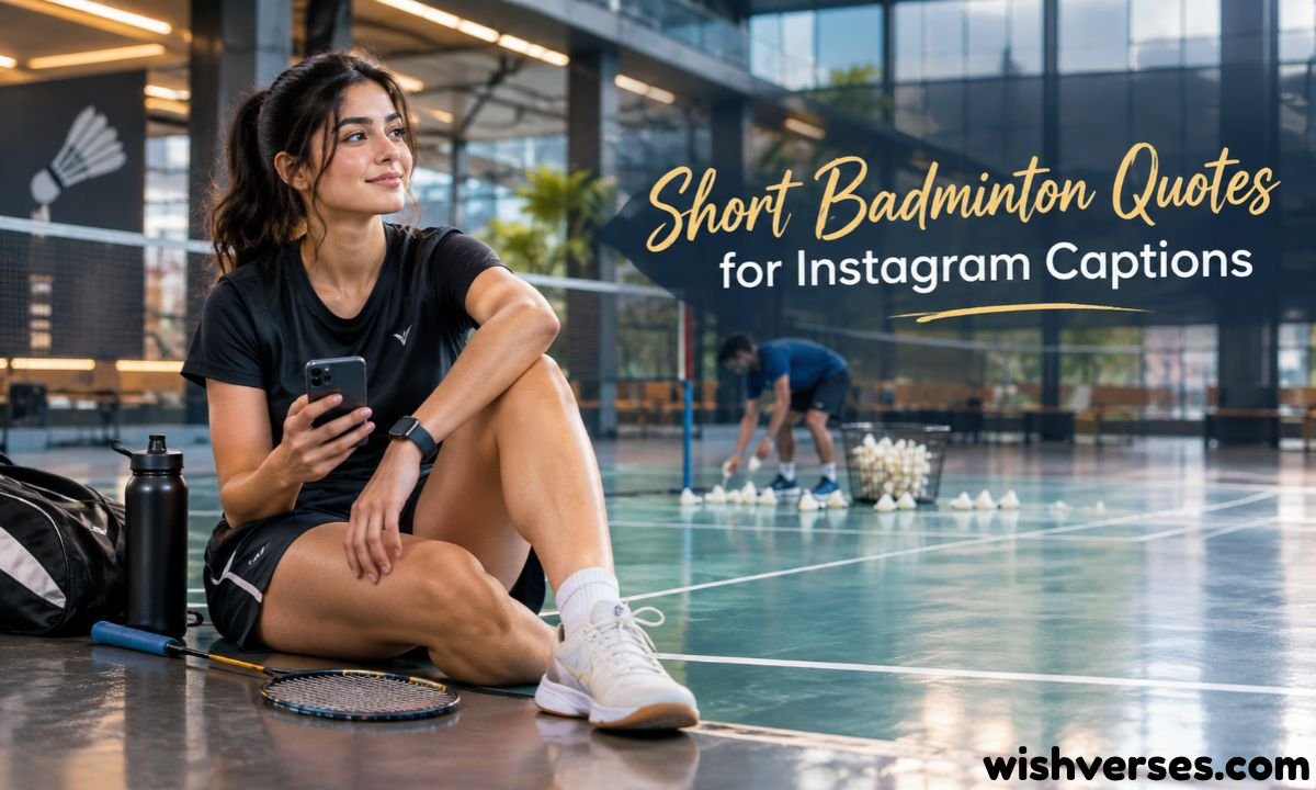 Short Badminton Quotes for Instagram Captions